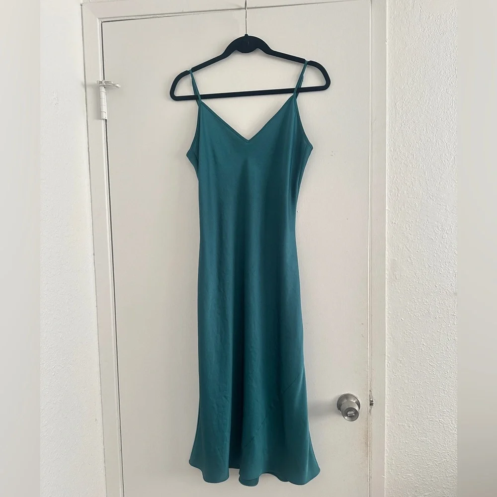Wilfred by Aritzia  Only Slip Satin Midi Dress - Picture 2 of 3